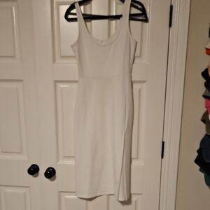 Leith White Midi Dress